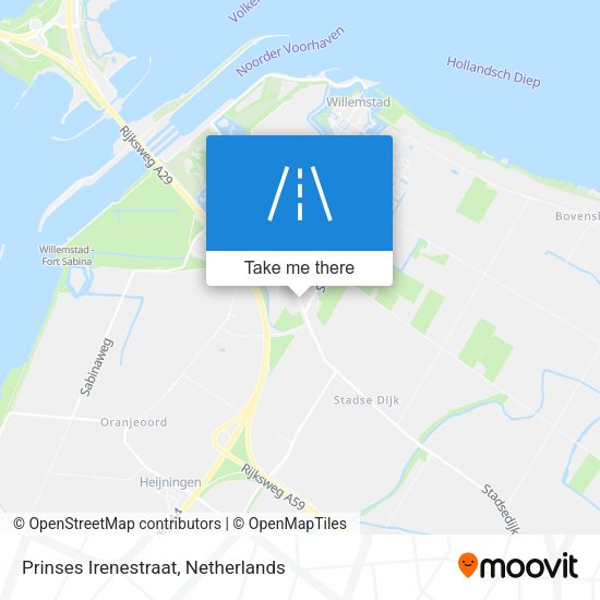 Prinses Irenestraat map