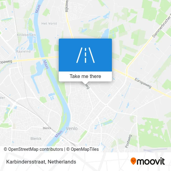 Karbindersstraat map