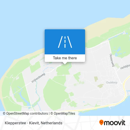 Klepperstee - Kievit map