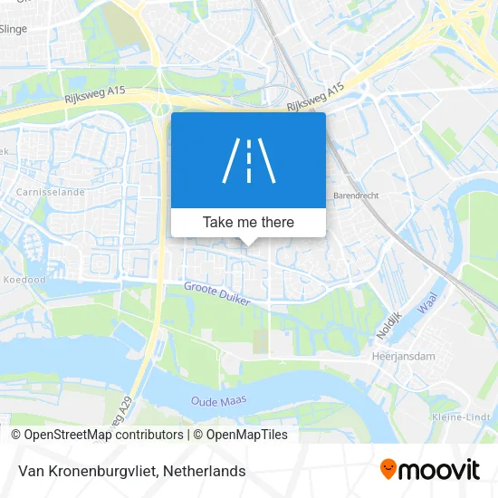 Van Kronenburgvliet map