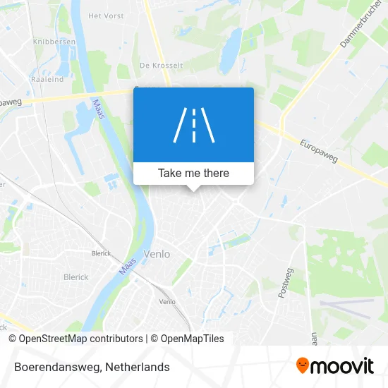 Boerendansweg map