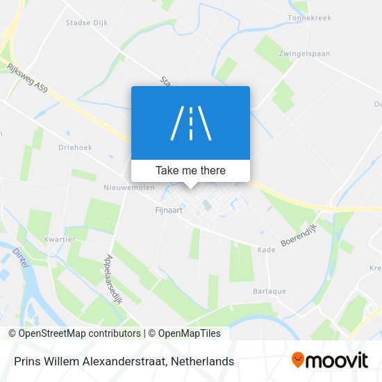 Prins Willem Alexanderstraat map