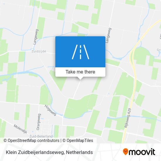 Klein Zuidbeijerlandseweg map