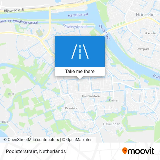 Poolsterstraat map