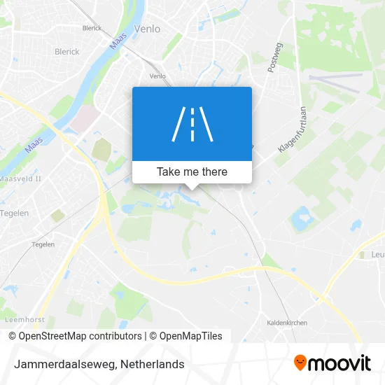 Jammerdaalseweg map