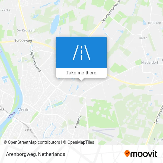 Arenborgweg map
