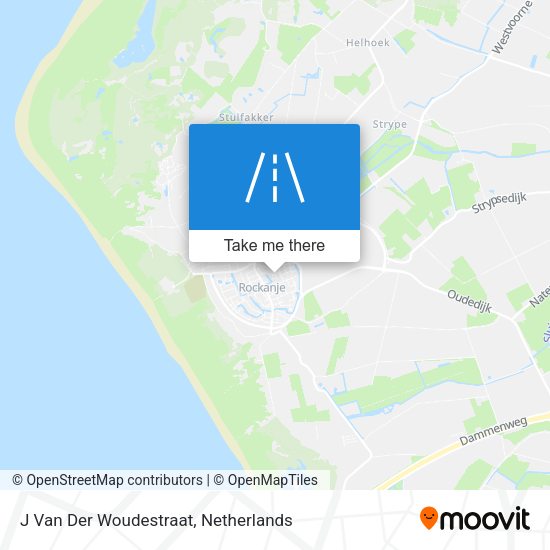 J Van Der Woudestraat map