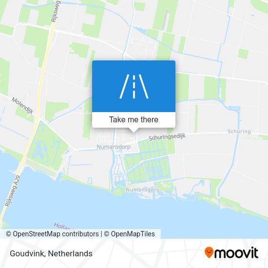 Goudvink map