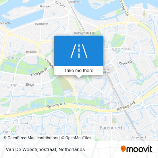 Van De Woestijnestraat map