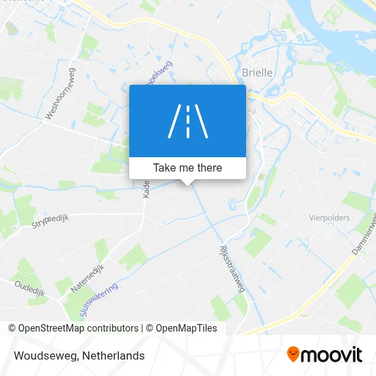 Woudseweg map