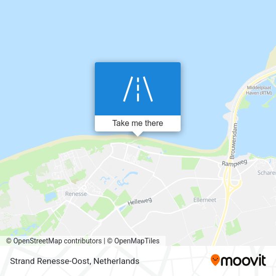 Strand Renesse-Oost map