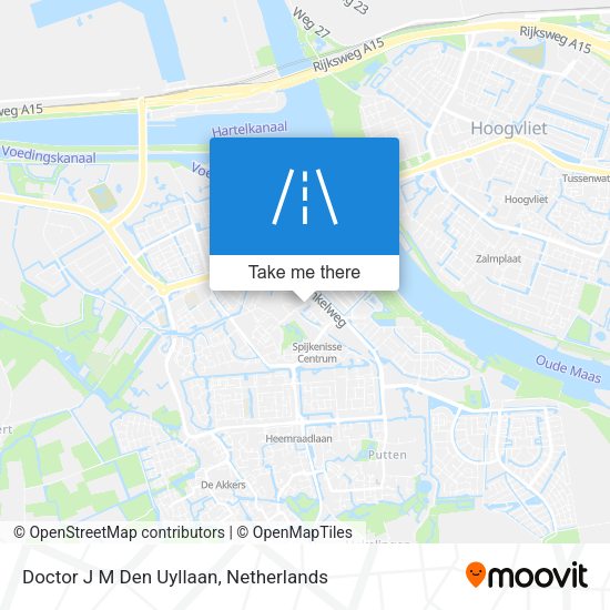 Doctor J M Den Uyllaan map
