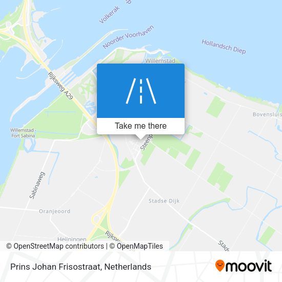Prins Johan Frisostraat map