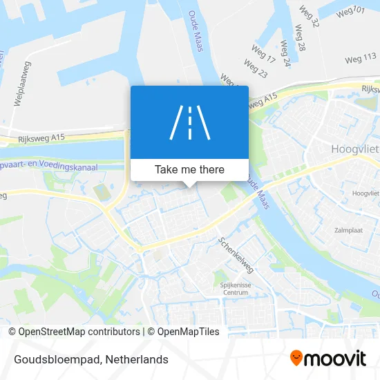Goudsbloempad map