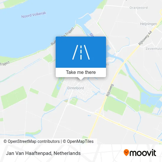 Jan Van Haaftenpad map