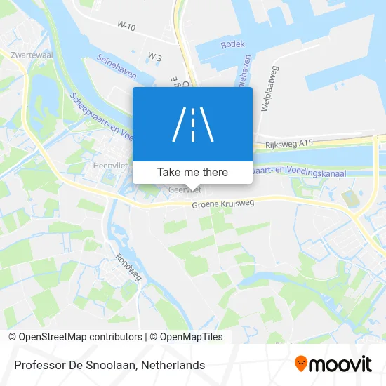 Professor De Snoolaan map