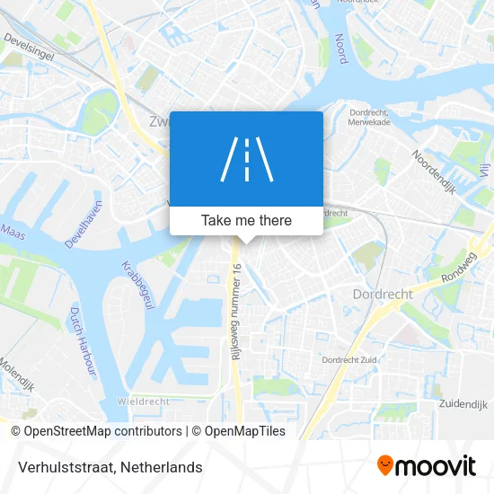 Verhulststraat map