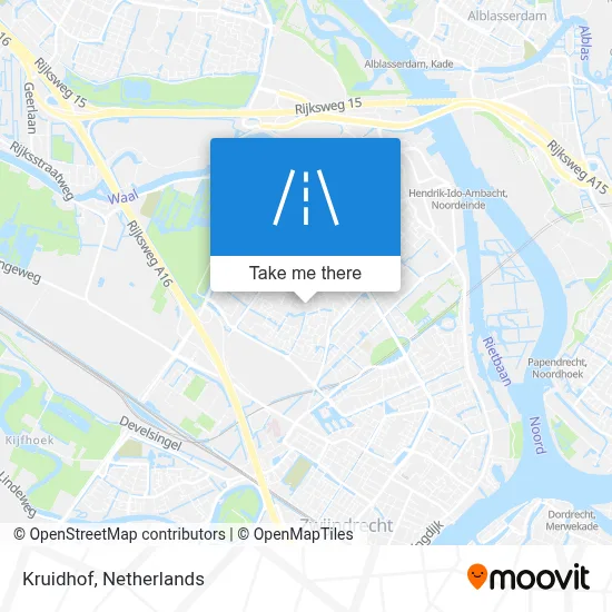 Kruidhof map
