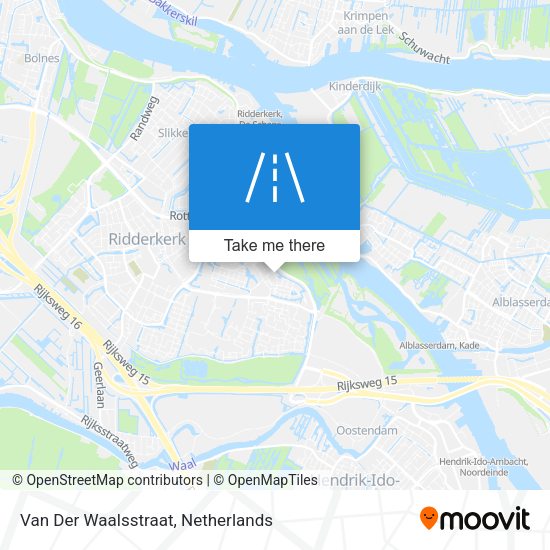 Van Der Waalsstraat map