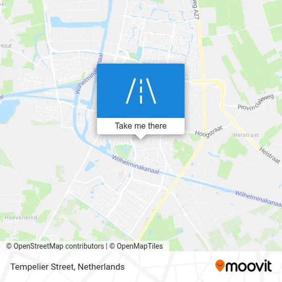 Tempelierstraat map