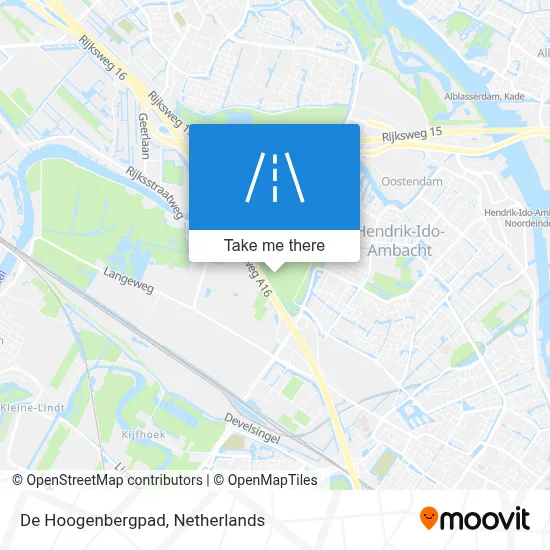 De Hoogenbergpad map