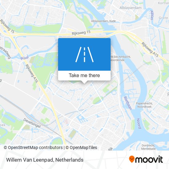Willem Van Leenpad map
