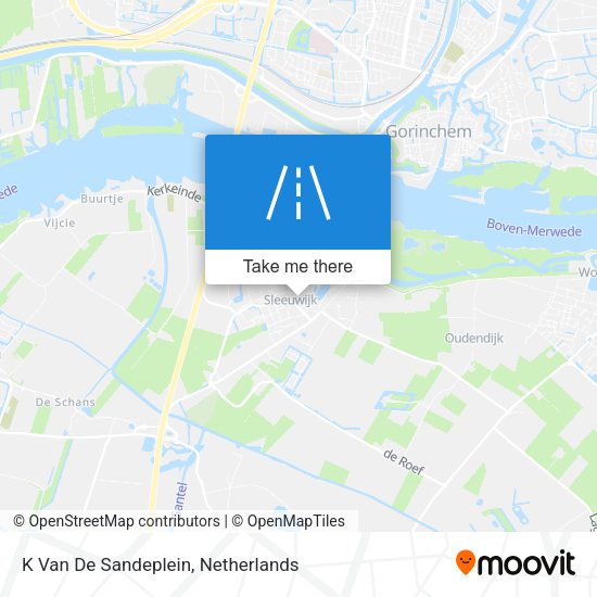 K Van De Sandeplein map