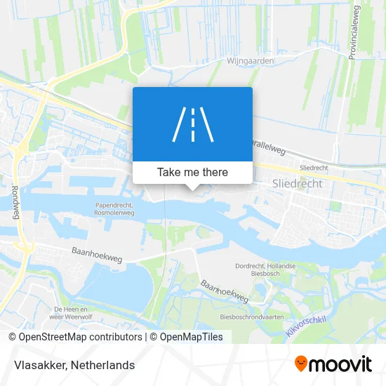 Vlasakker map