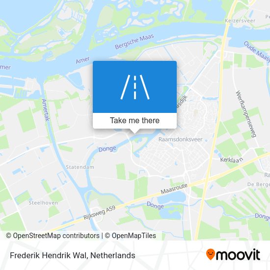 Frederik Hendrik Wal map