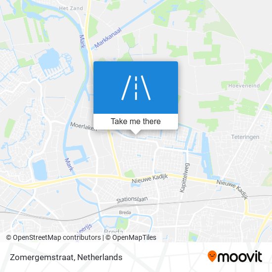 Zomergemstraat Karte
