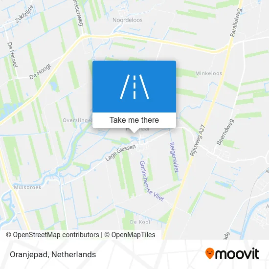 Oranjepad map