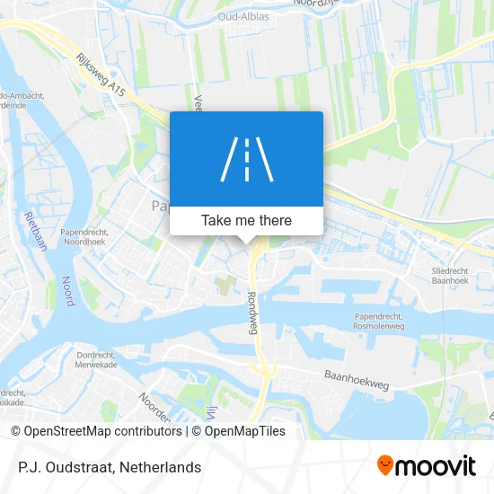 P.J. Oudstraat map