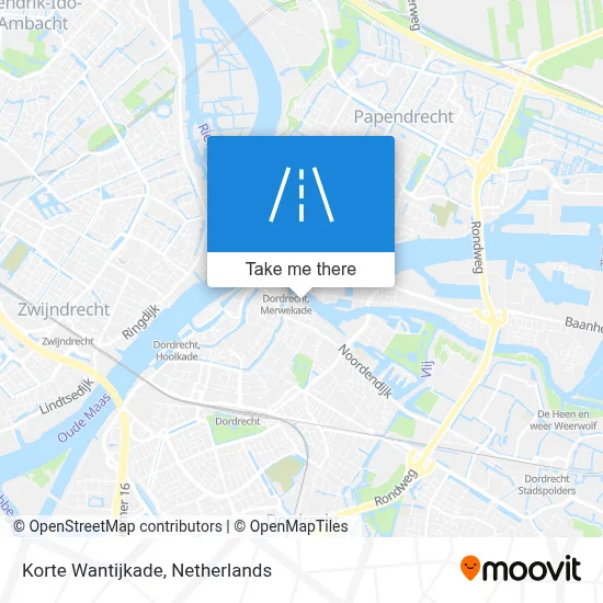 Korte Wantijkade map