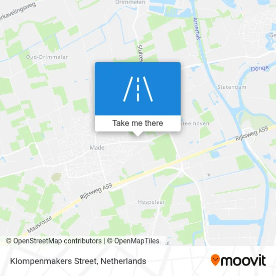 Klompenmakersstraat map