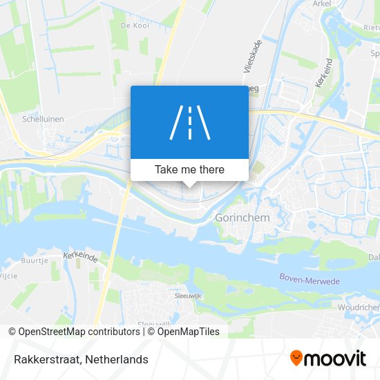 Rakkerstraat map