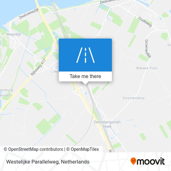 Westelijke Parallelweg map