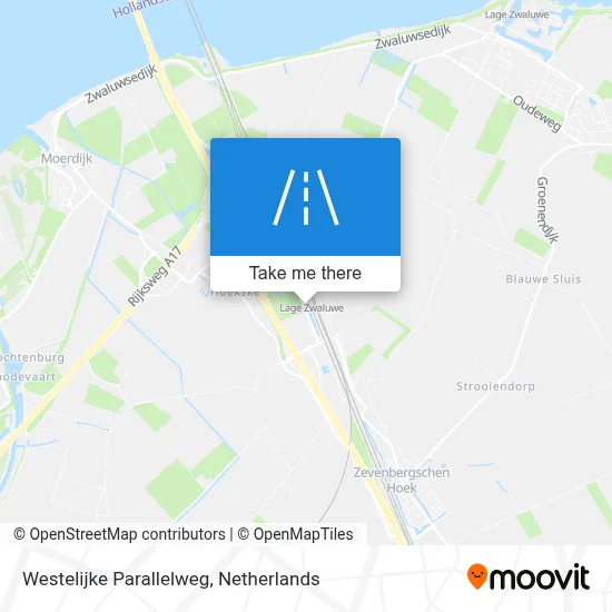 Westelijke Parallelweg map