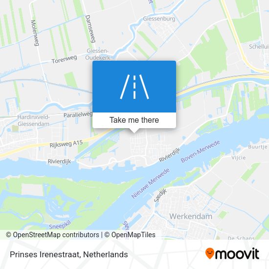 Prinses Irenestraat map