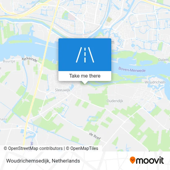 Woudrichemsedijk map