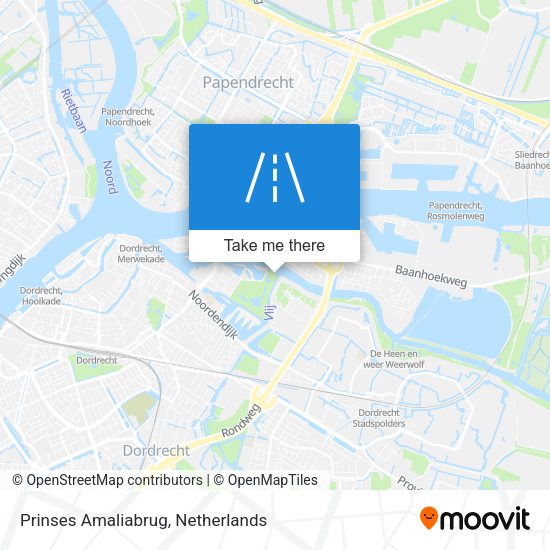 Prinses Amaliabrug map