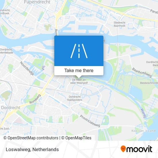 Loswalweg map