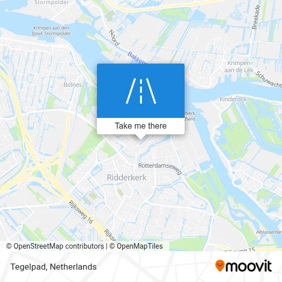 Tegelpad map