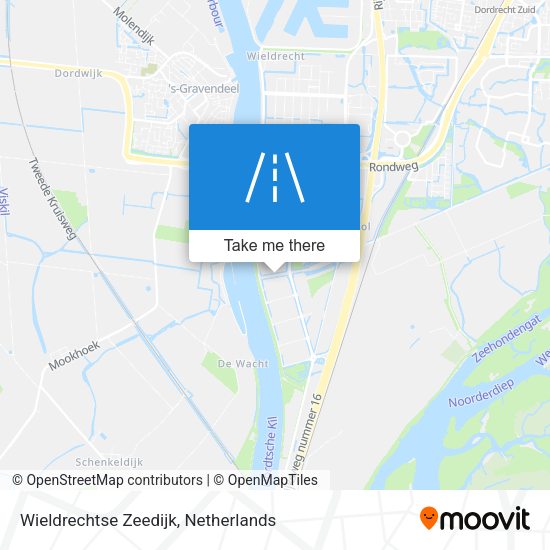 Wieldrechtse Zeedijk map