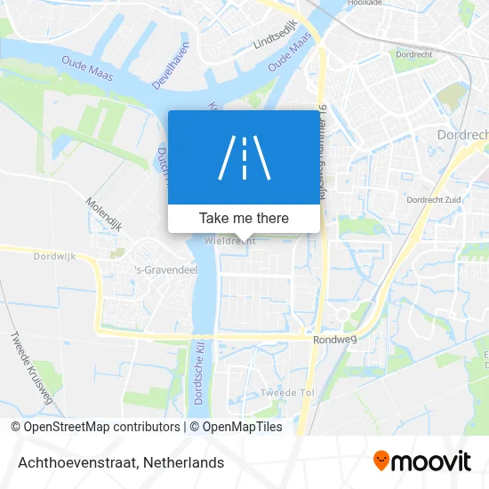 Achthoevenstraat map