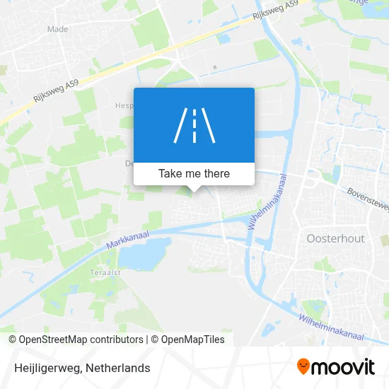 Heijligerweg map