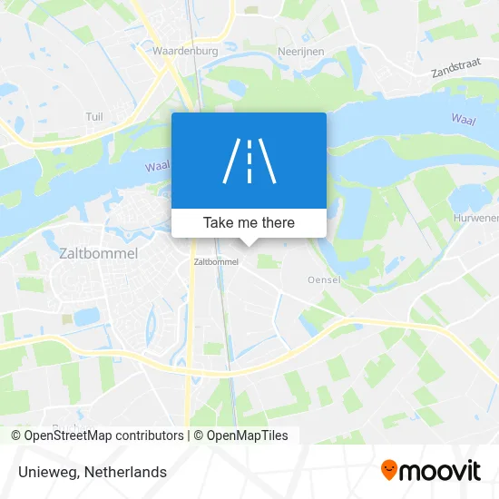 Unieweg map