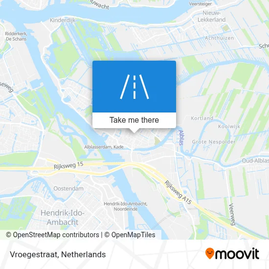 Vroegestraat map