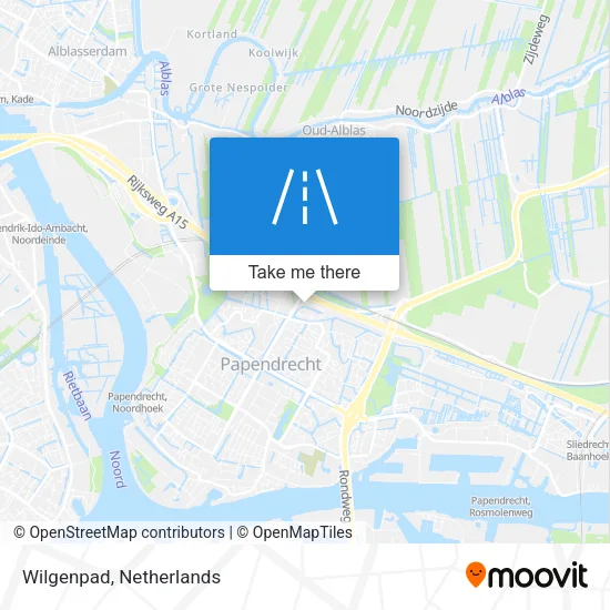 Wilgenpad map