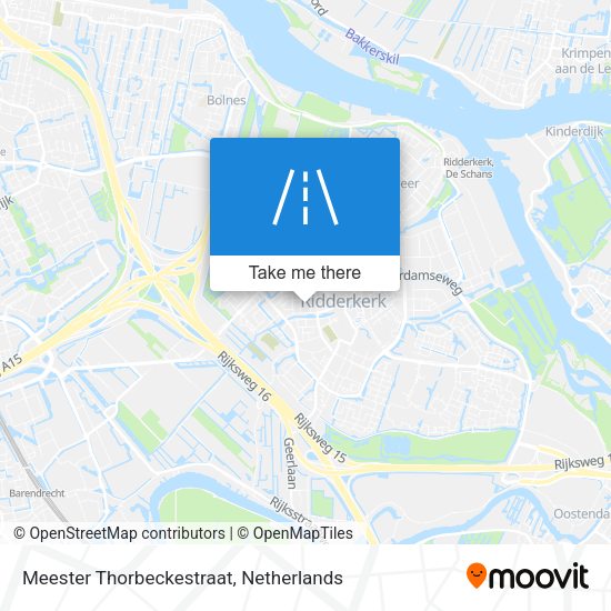 Meester Thorbeckestraat map