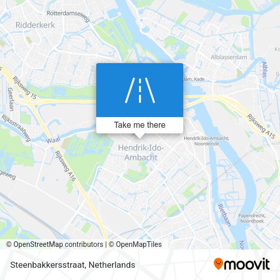 Steenbakkersstraat map